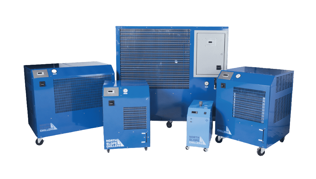 North Slope Chillers industrial cooling systems designed for high-powered laser cutting and engraving machines