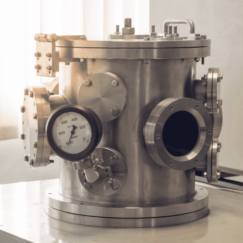 Countertop vacuum chamber used in degassing, curing, and laboratory process cooling applications