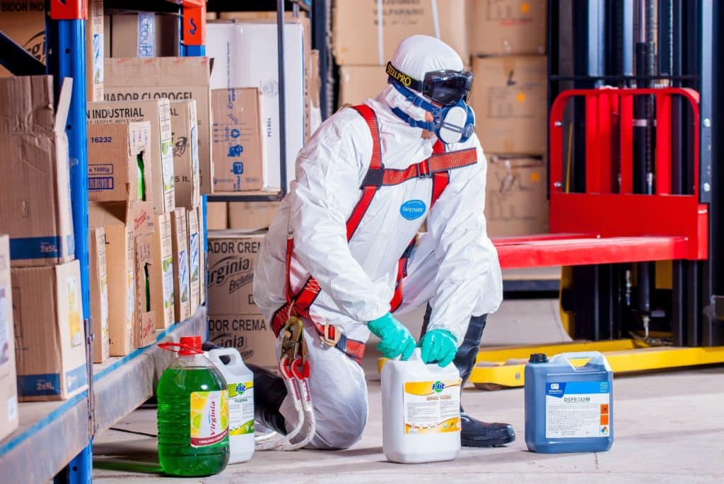 Industrial worker in a facility that uses process cooling systems for manufacturing