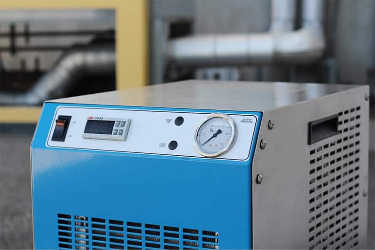 North Slope Chillers industrial process chiller unit showing key cooling components