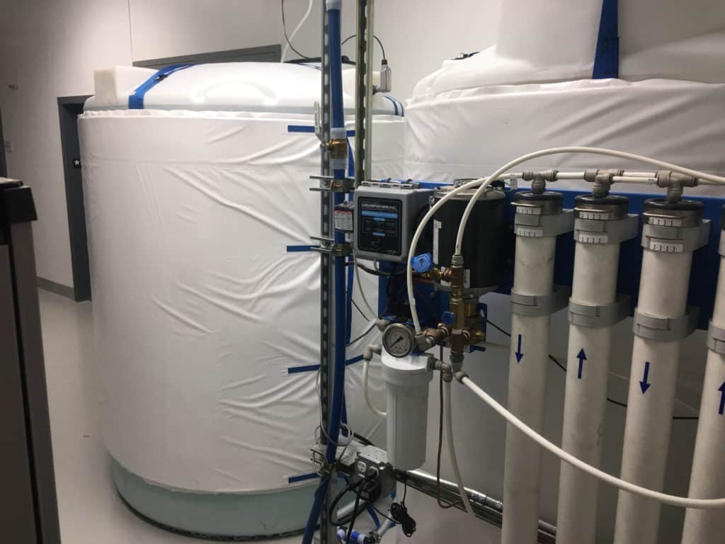 Industrial cooling equipment setup for process temperature management