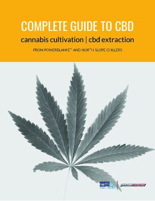 Cover of the Complete Guide to CBD by North Slope Chillers covering temperature control best practices for CBD extraction and processing