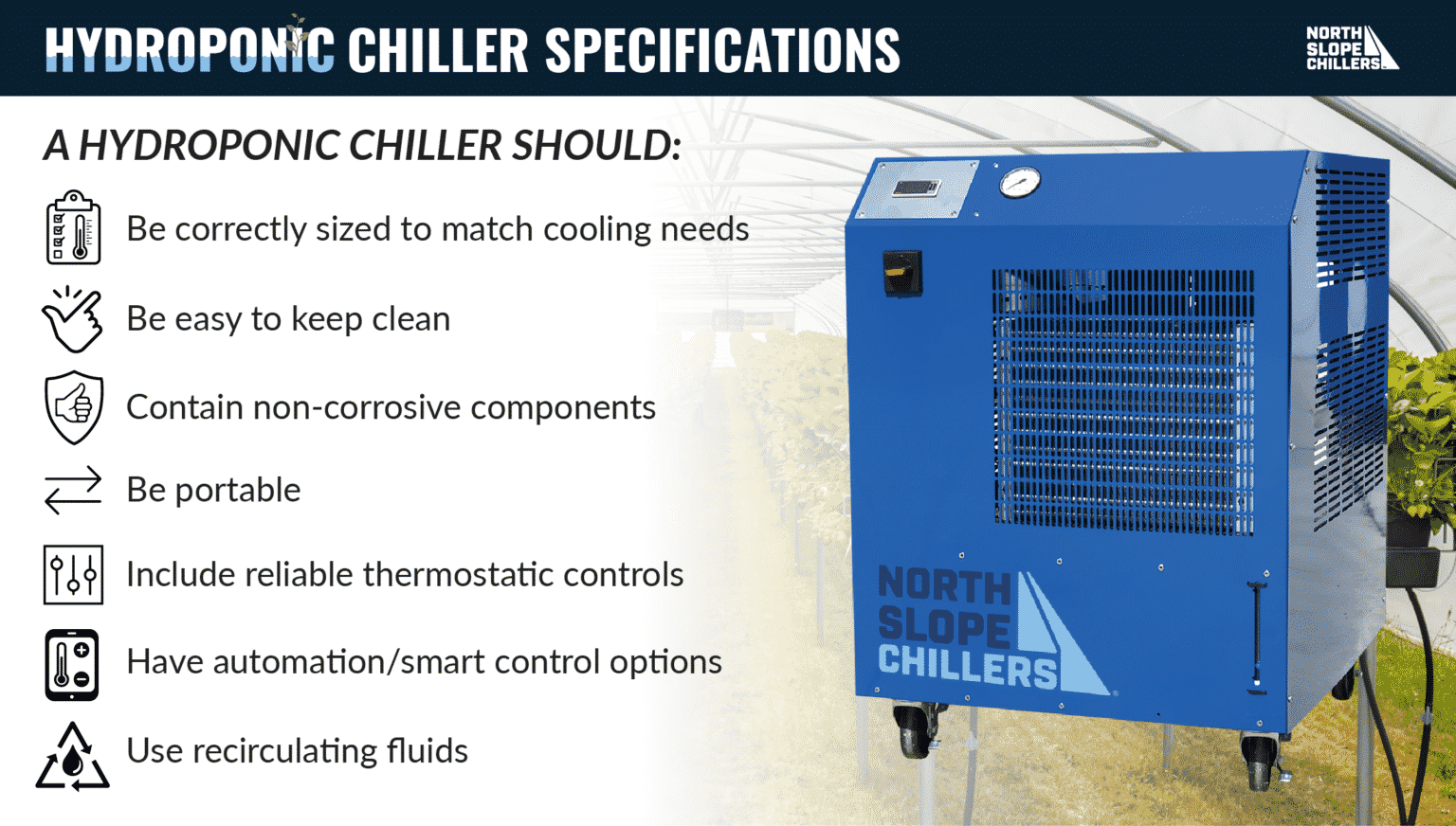 Choosing the Best Hydroponic Chiller North Slope Chillers